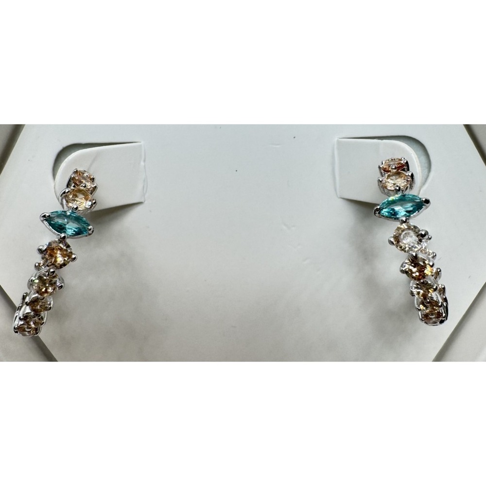 Bomb Party Earrings RBP6241 The Sterling Club - Paraiba Tourmaline on .925